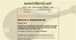 Desktop Screenshot of mandolintab.net