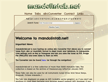 Tablet Screenshot of mandolintab.net